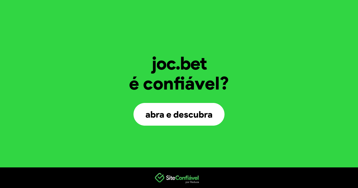O site joc.bet é confiável?