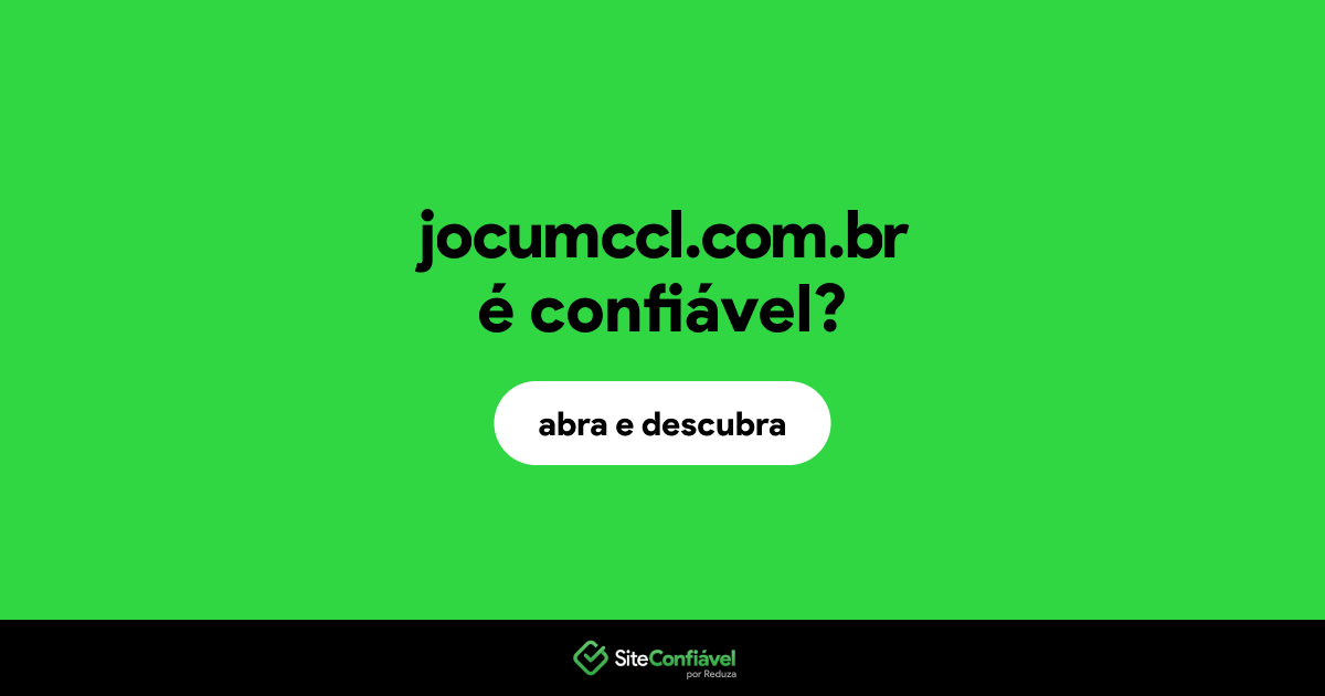 O site jocumccl.com.br é confiável?