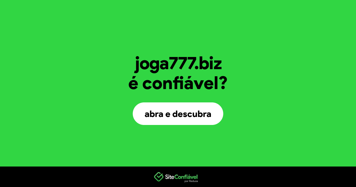 O site joga777.biz é confiável?