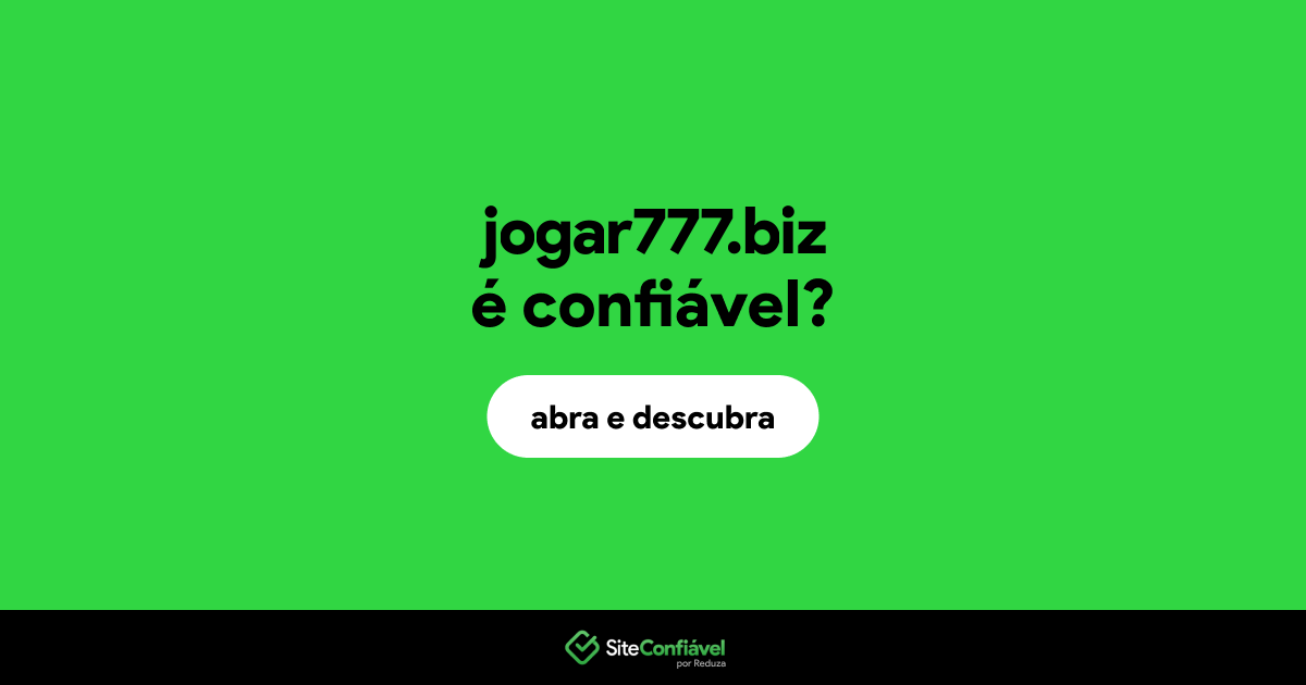 O site jogar777.biz é confiável?