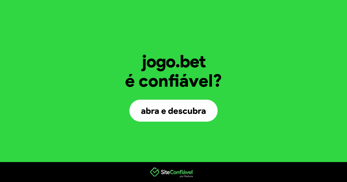O site jogo.bet é confiável?