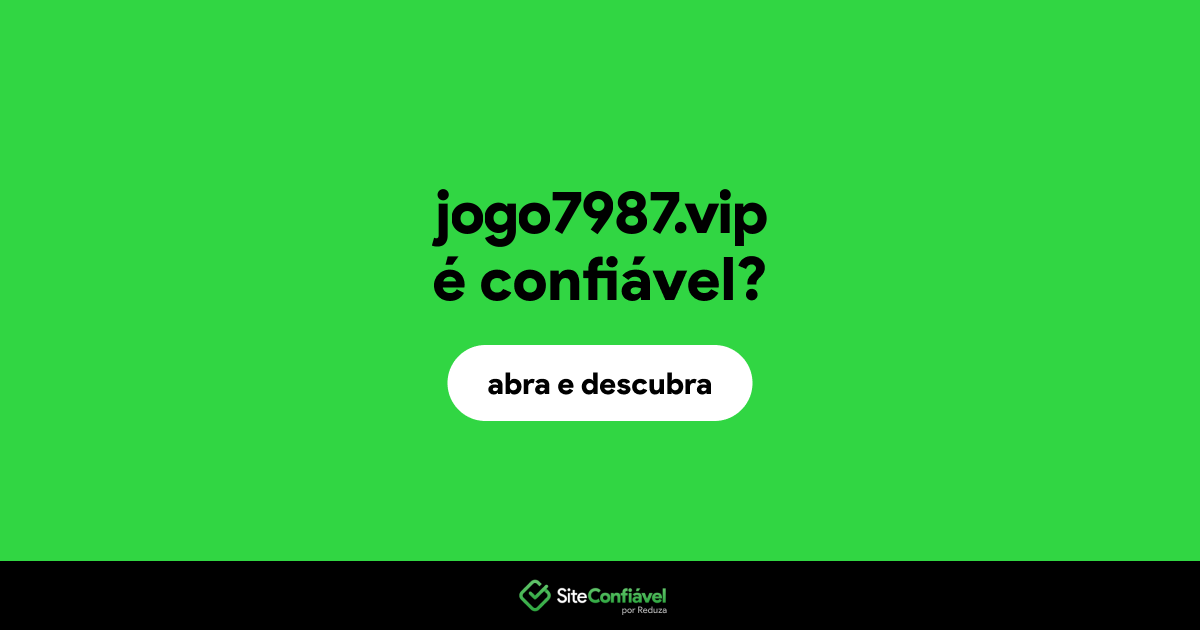 O site jogo7987.vip é confiável?
