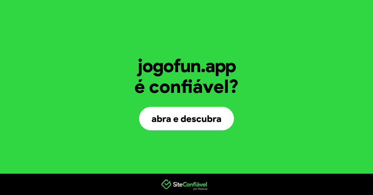 O site jogofun.app é confiável?