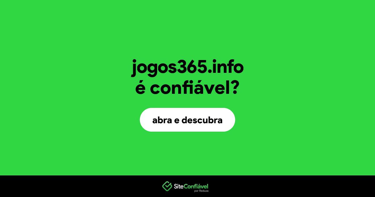 O site jogos365.info é confiável?