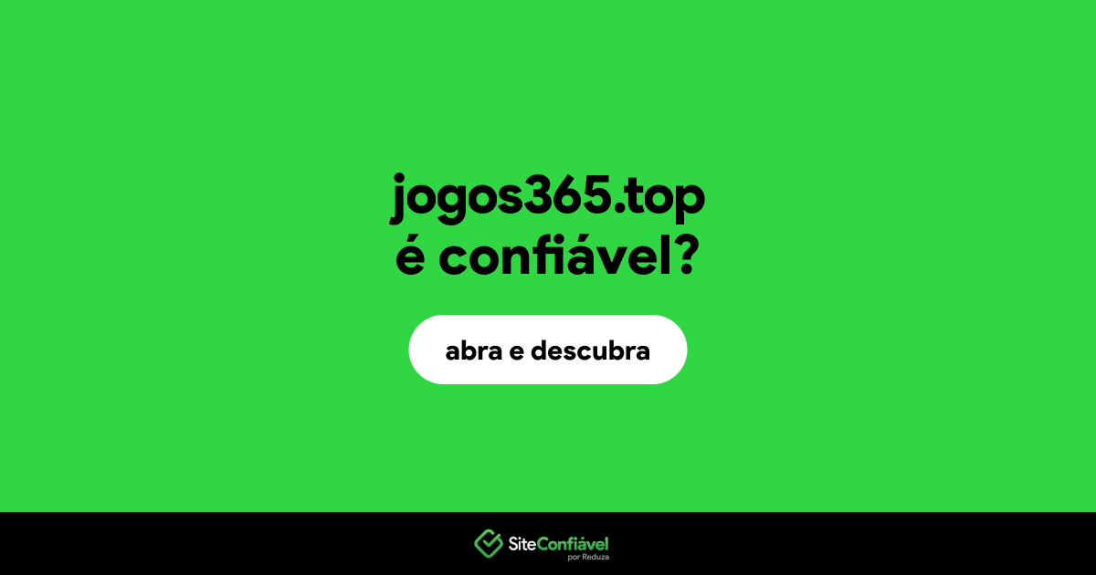 O site jogos365.top é confiável?