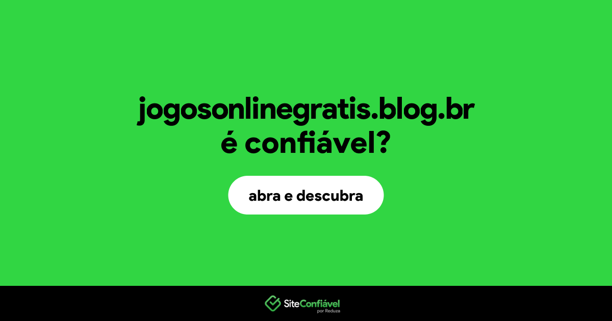 O site jogosonlinegratis.blog.br é confiável?