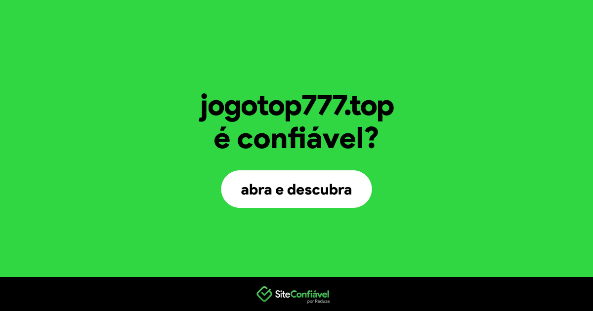 O site jogotop777.top é confiável?