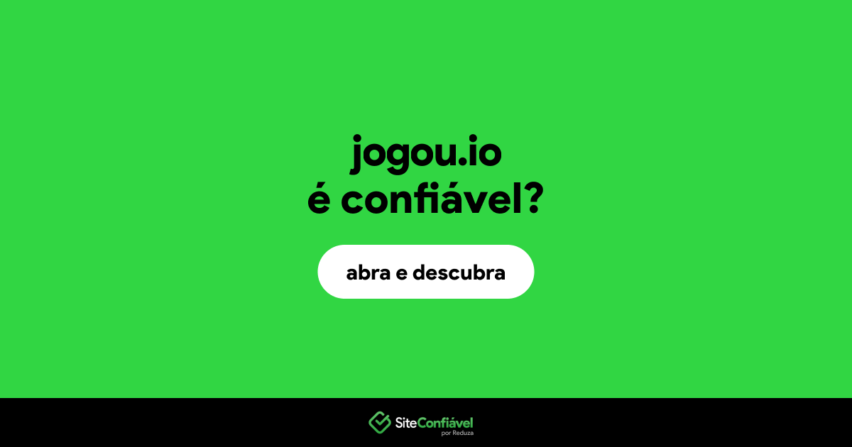 O site jogou.io é confiável?