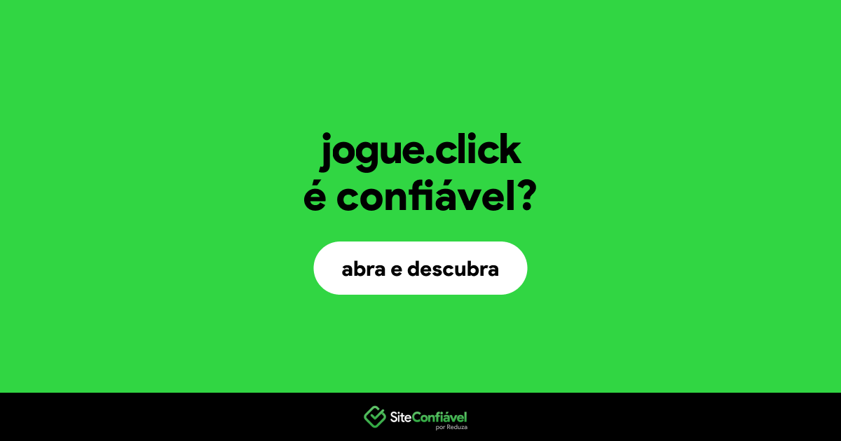 O site jogue.click é confiável?