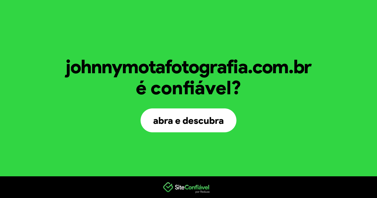 O site johnnymotafotografia.com.br é confiável?