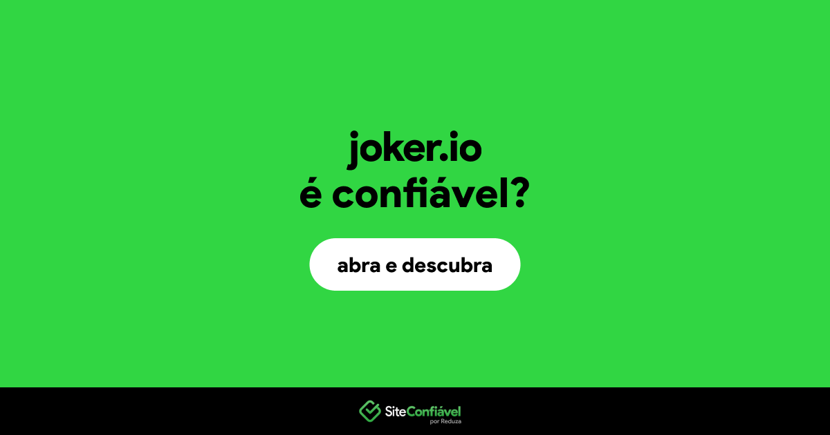 O site joker.io é confiável?