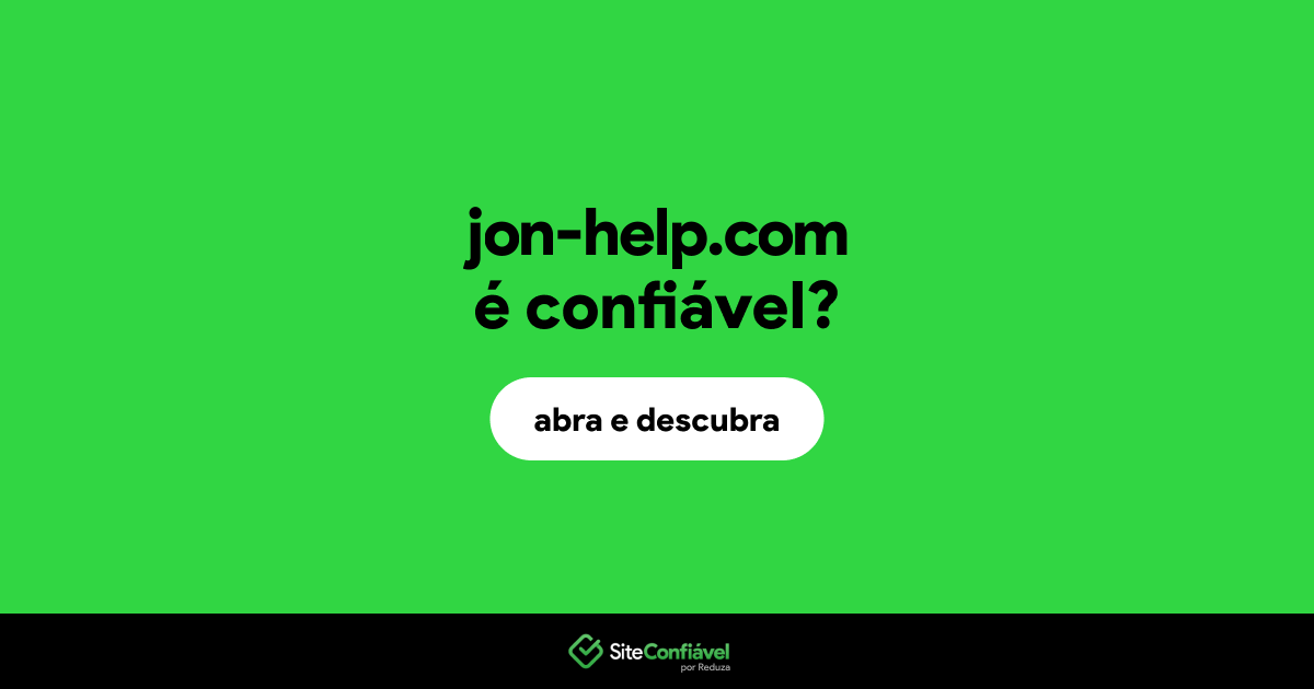 O site jon-help.com é confiável?