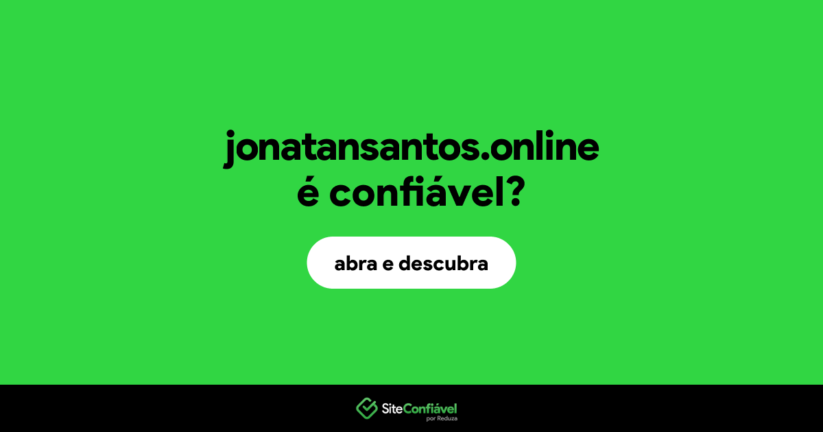 O site jonatansantos.online é confiável?