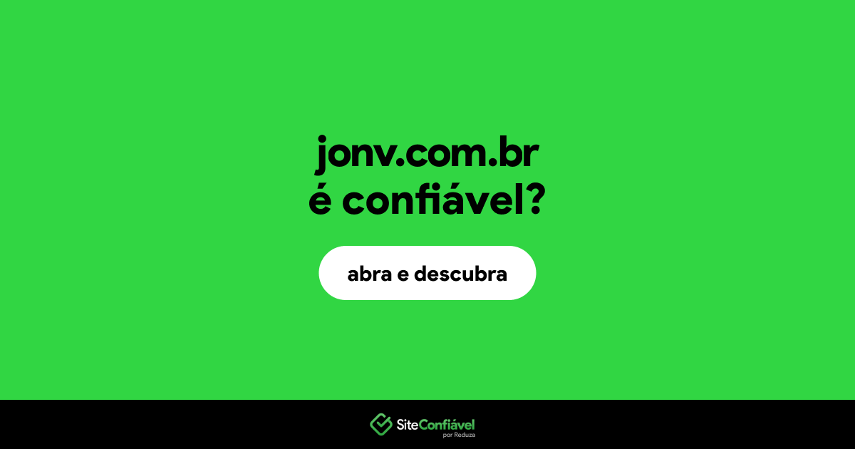 O site jonv.com.br é confiável?