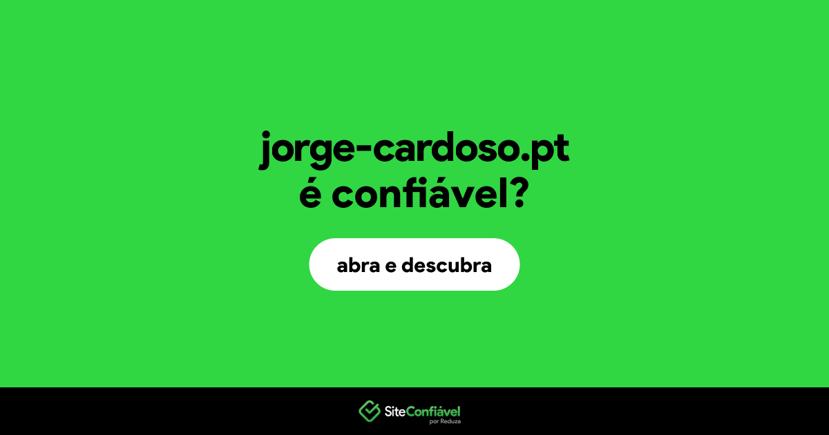 O site jorge-cardoso.pt é confiável?