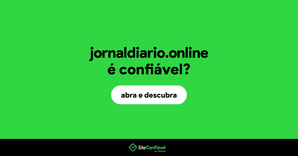 O site jornaldiario.online é confiável?
