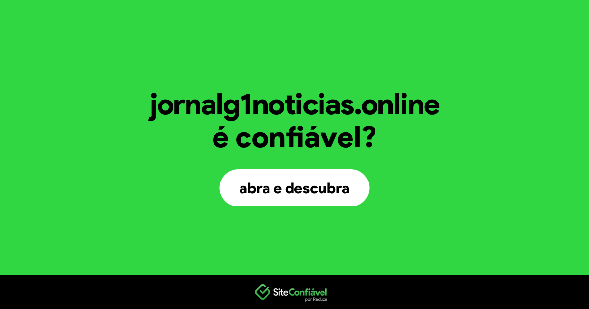 O site jornalg1noticias.online é confiável?