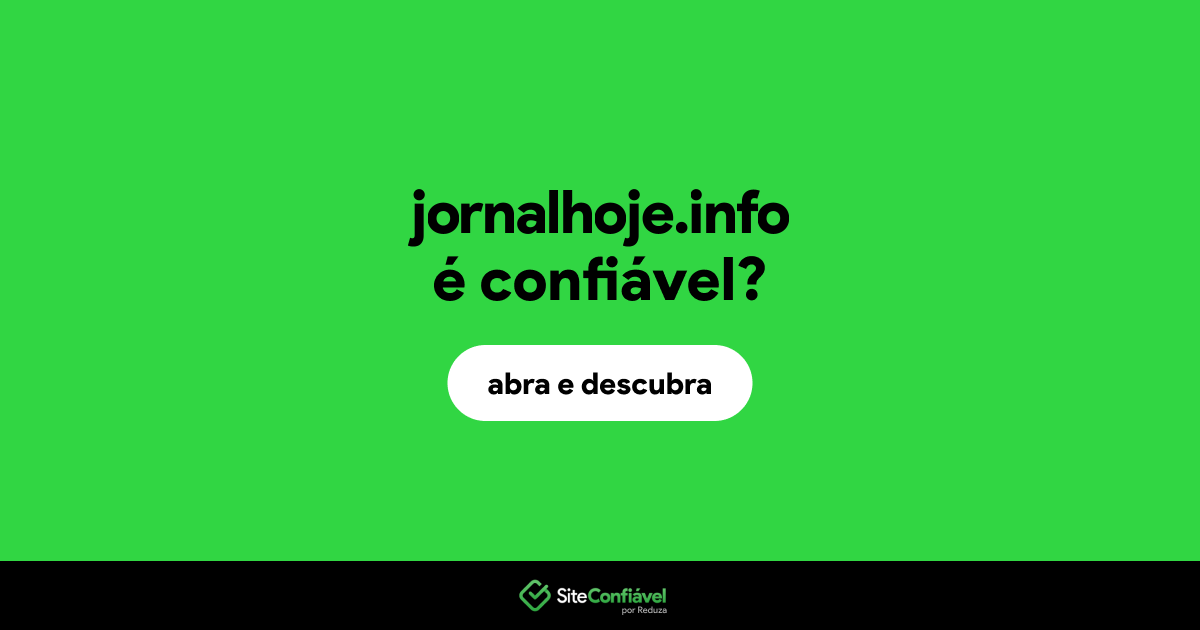 O site jornalhoje.info é confiável?