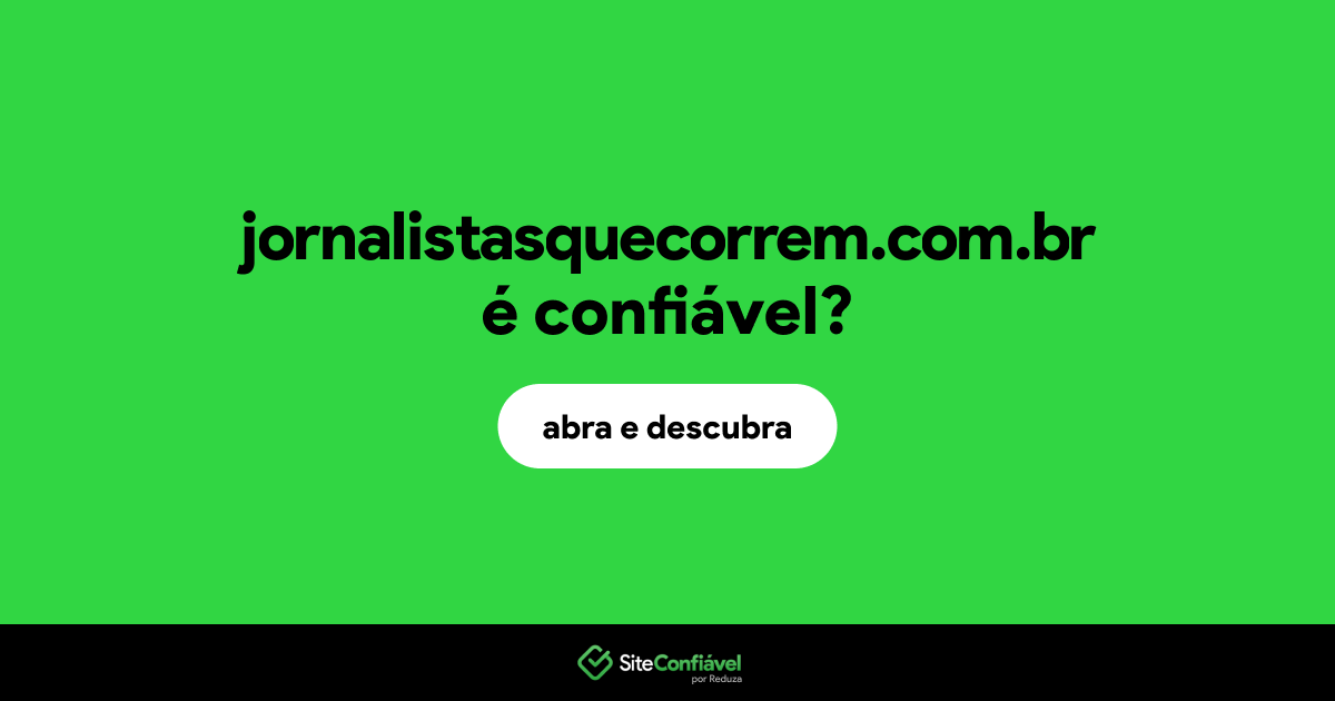 O site jornalistasquecorrem.com.br é confiável?