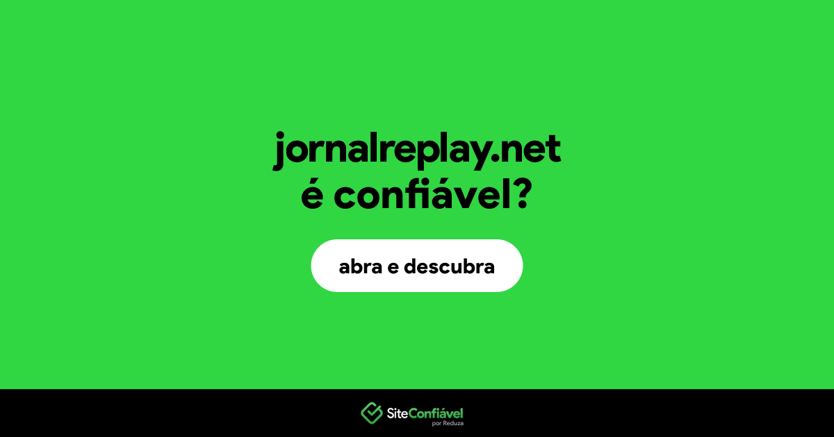 O site jornalreplay.net é confiável?