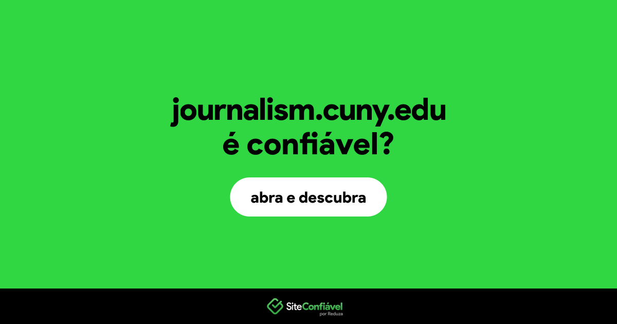 O site journalism.cuny.edu é confiável?