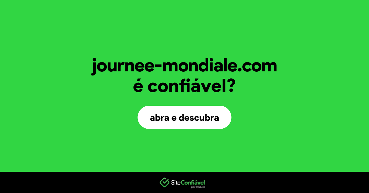 O site journee-mondiale.com é confiável?