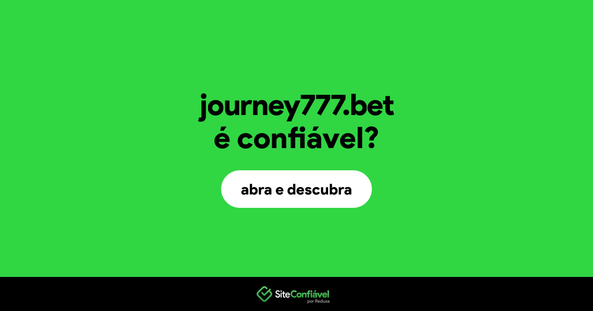 O site journey777.bet é confiável?
