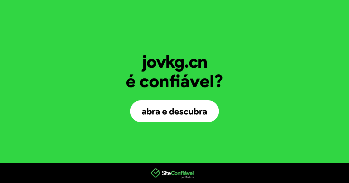 O site jovkg.cn é confiável?