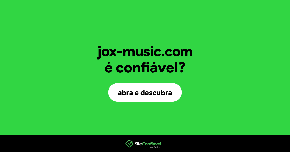 O site jox-music.com é confiável?