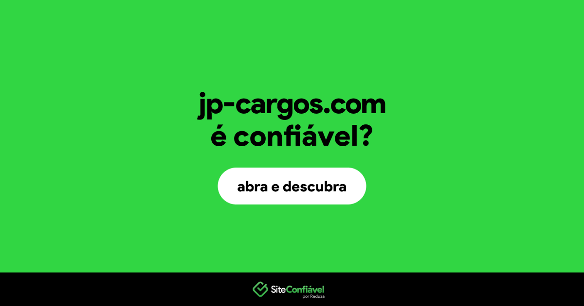 O site jp-cargos.com é confiável?