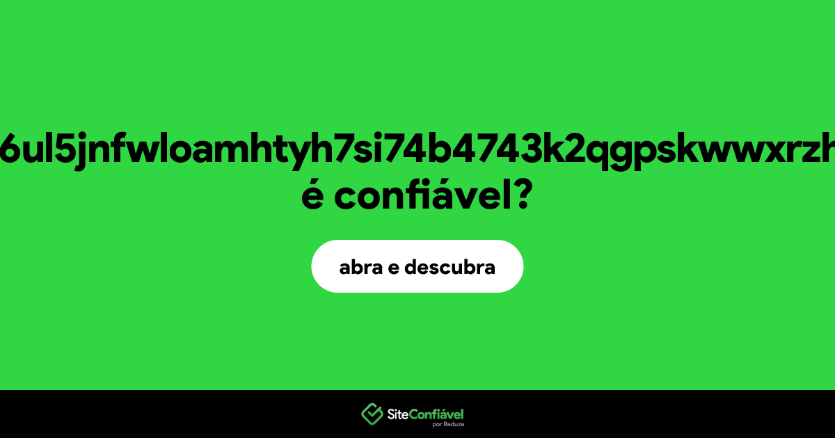 O site jqyzxhjk6psc6ul5jnfwloamhtyh7si74b4743k2qgpskwwxrzhsxmad.onion é confiável?