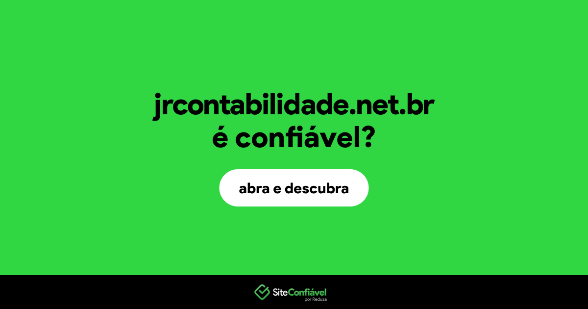 O site jrcontabilidade.net.br é confiável?