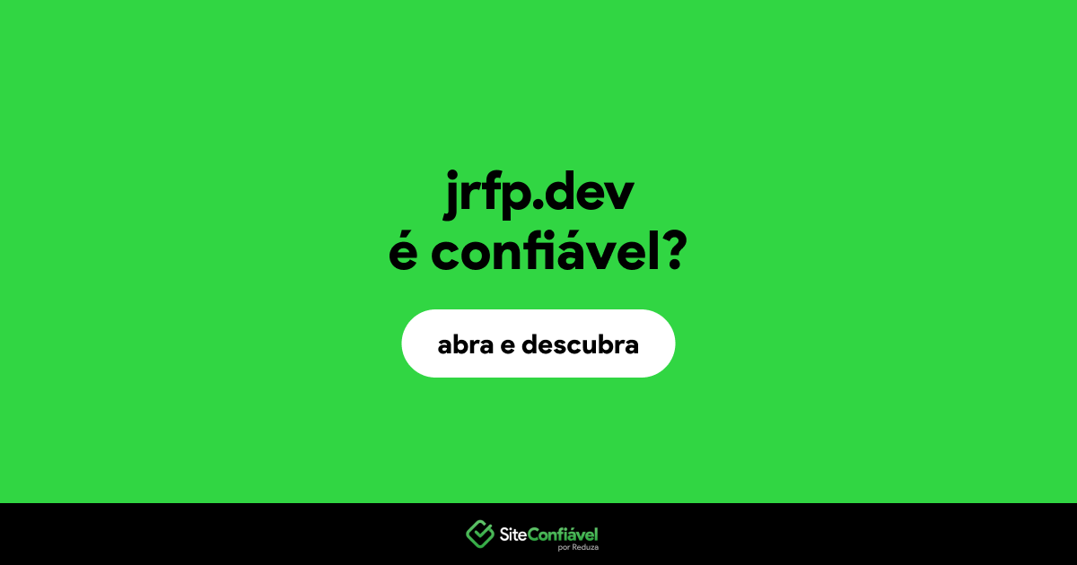 O site jrfp.dev é confiável?