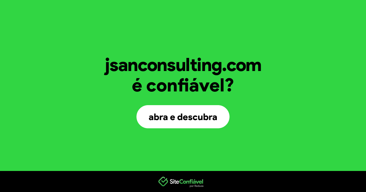 O site jsanconsulting.com é confiável?