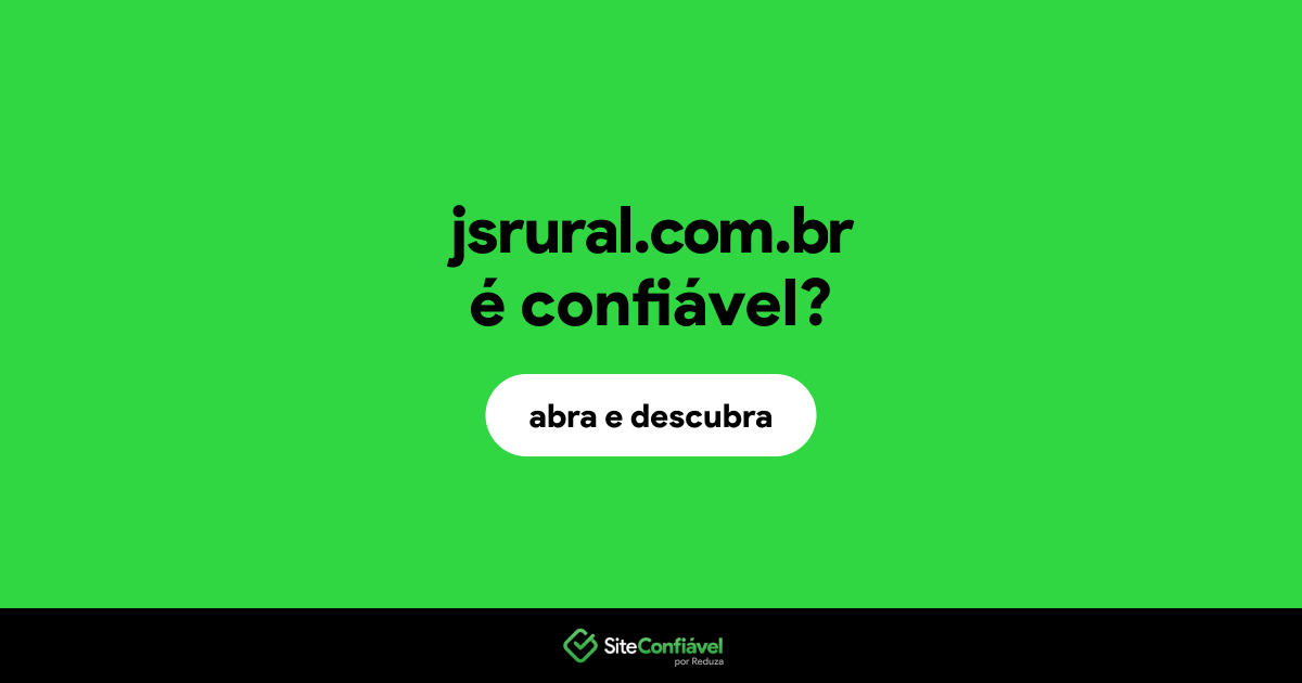 O site jsrural.com.br é confiável?