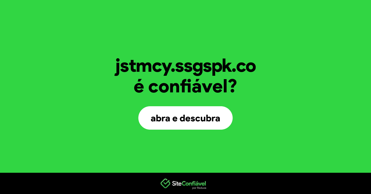 O site jstmcy.ssgspk.co é confiável?