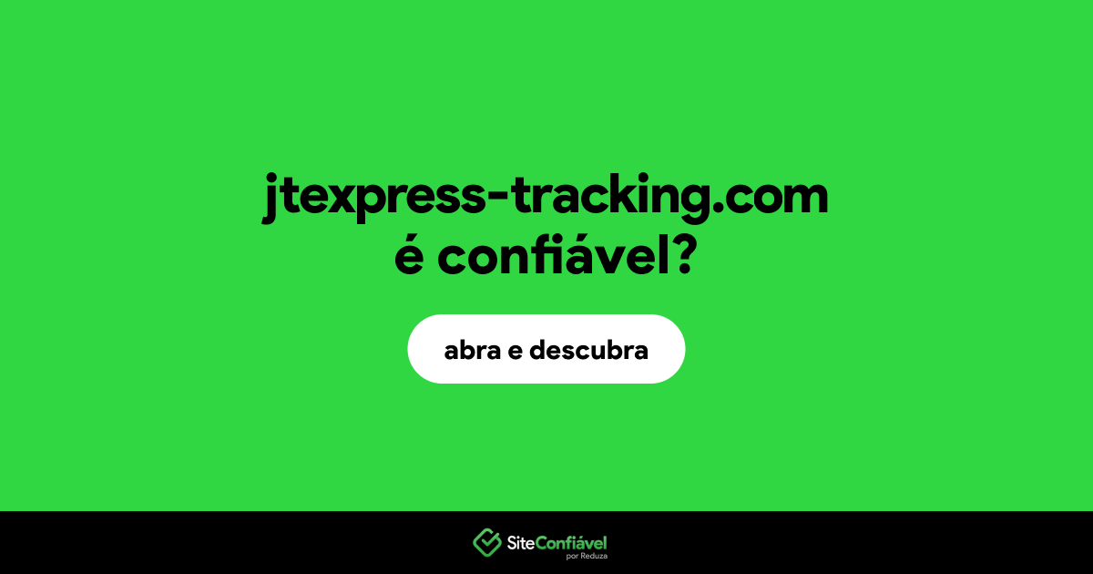 O site jtexpress-tracking.com é confiável?