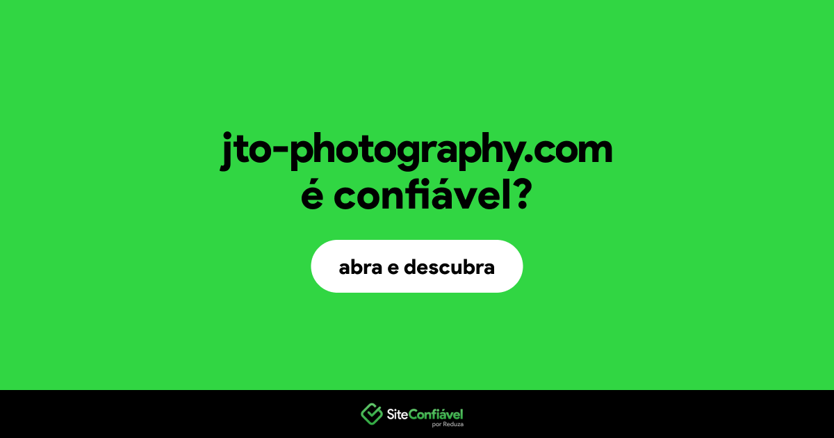 O site jto-photography.com é confiável?