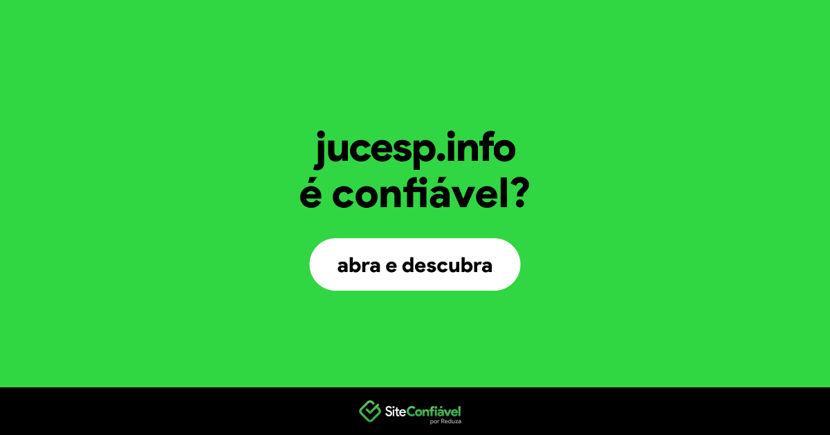 O site jucesp.info é confiável?