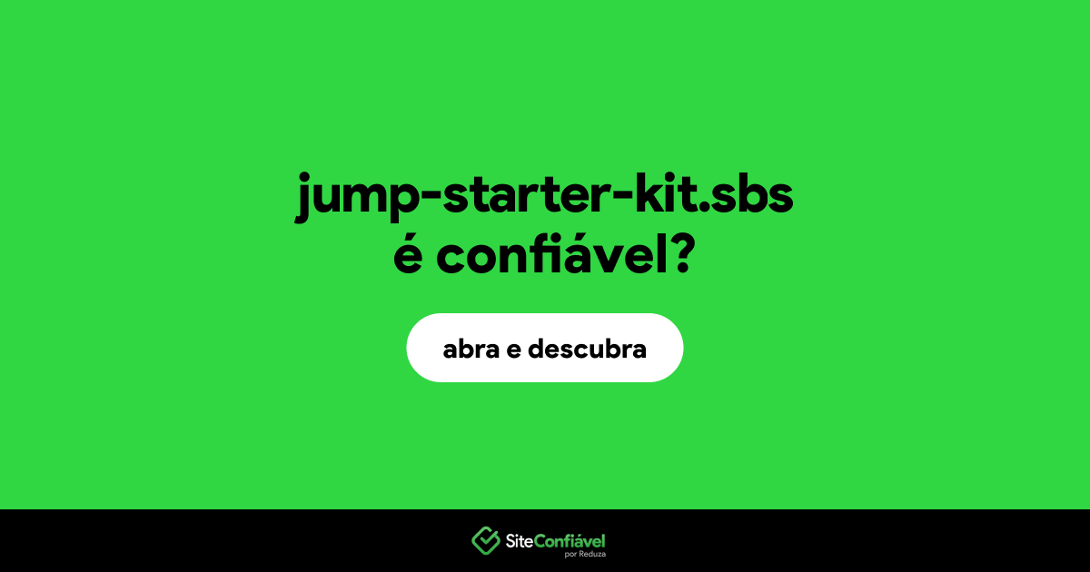 O site jump-starter-kit.sbs é confiável?