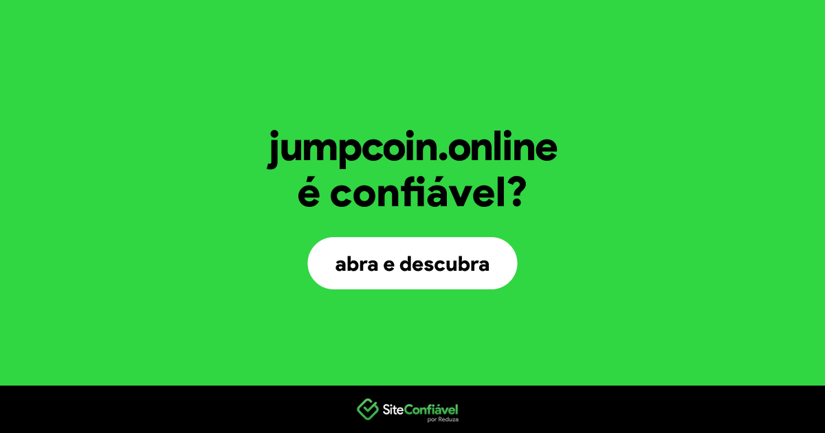 O site jumpcoin.online é confiável?