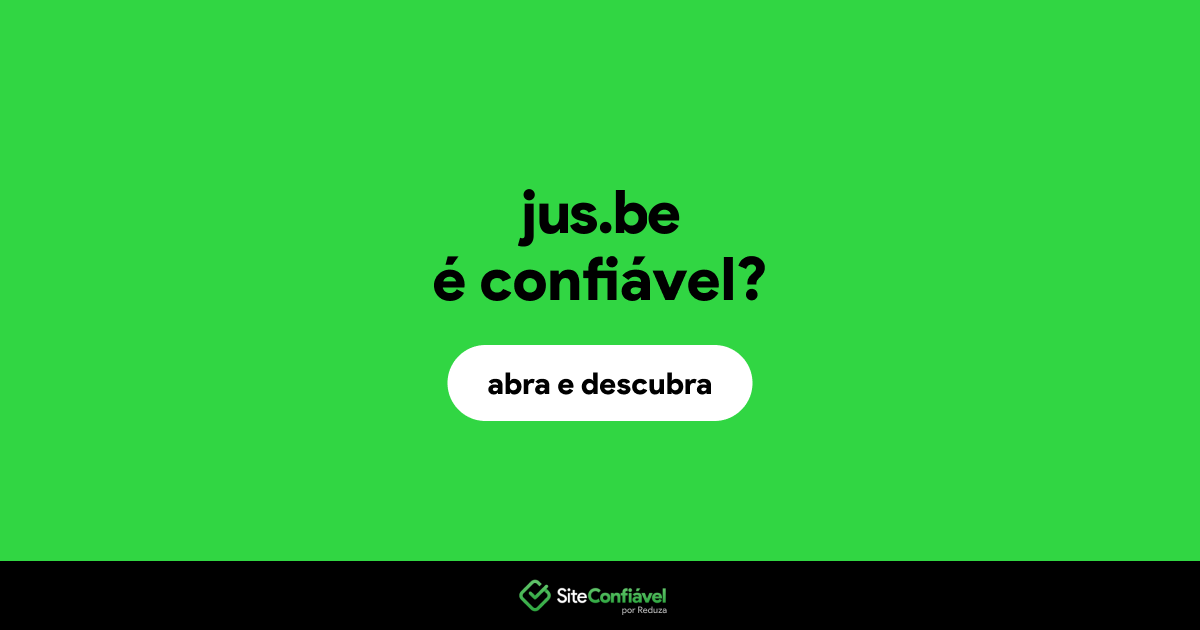 O site jus.be é confiável?