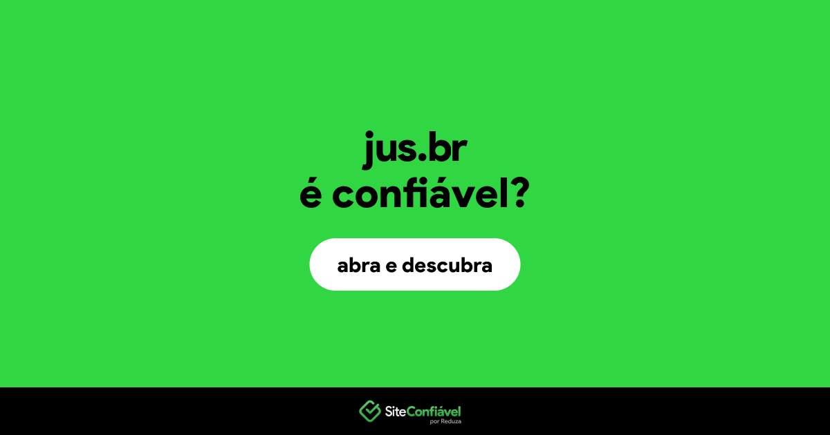 O site jus.br é confiável?
