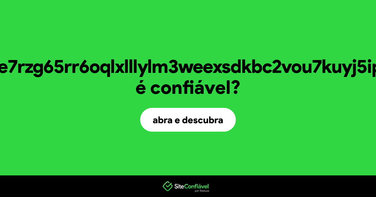 O site jvgekophl3e7rzg65rr6oqlxlllylm3weexsdkbc2vou7kuyj5ipnhid.onion é confiável?