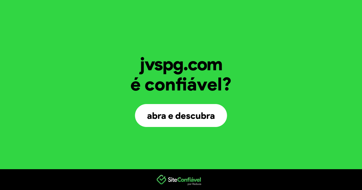 O site jvspg.com é confiável?