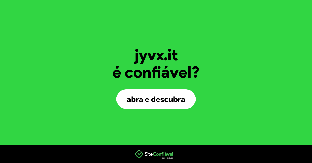 O site jyvx.it é confiável?