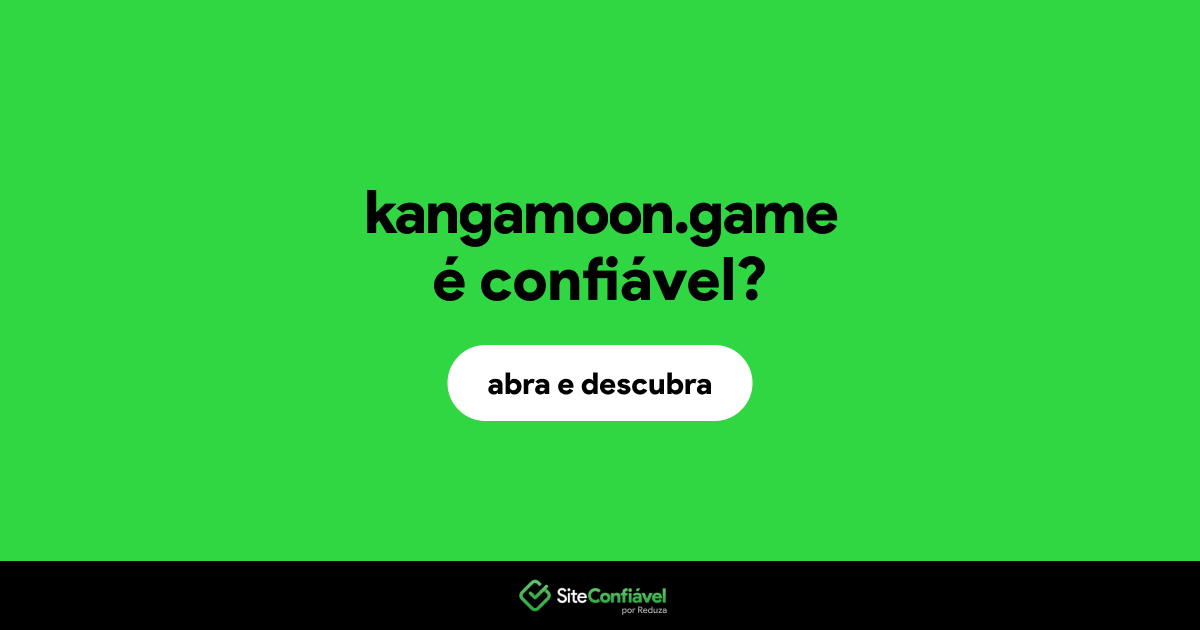 O site kangamoon.game é confiável?
