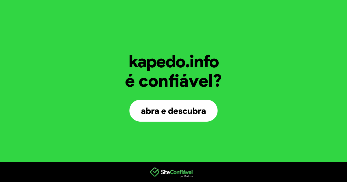 O site kapedo.info é confiável?