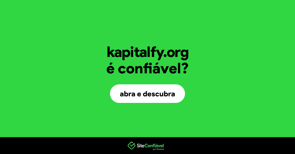 O site kapitalfy.org é confiável?