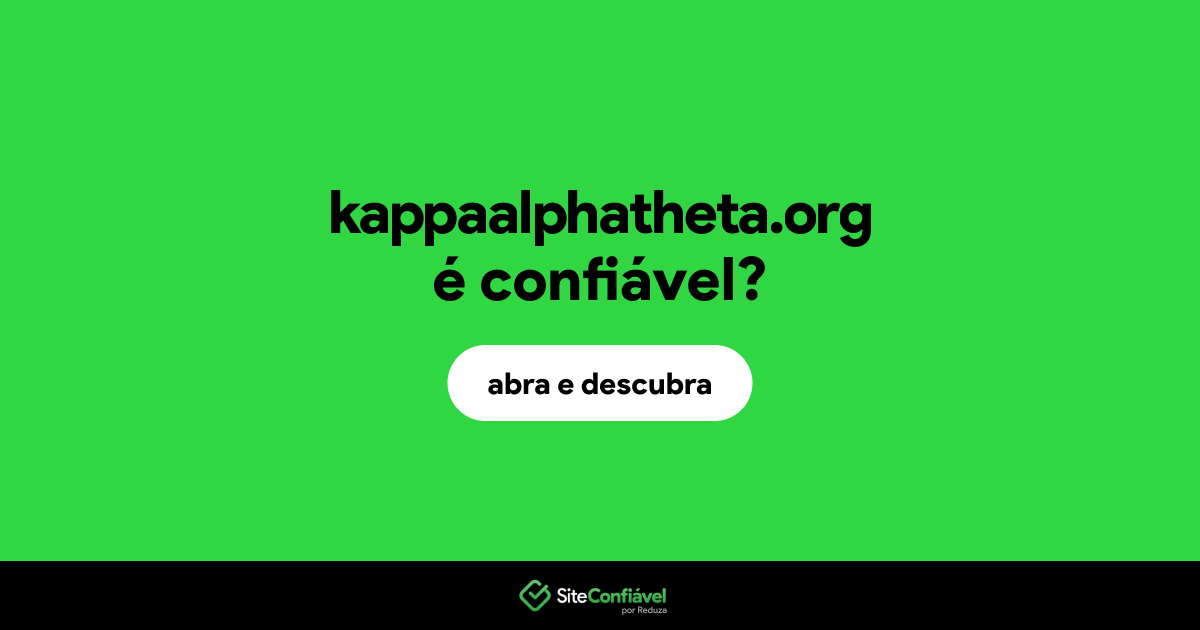 O site kappaalphatheta.org é confiável?